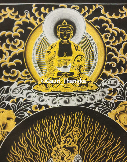 Gold White Tara Thangka