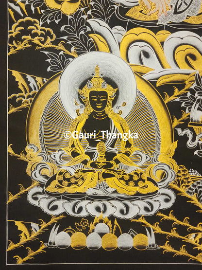 Gold White Tara Thangka