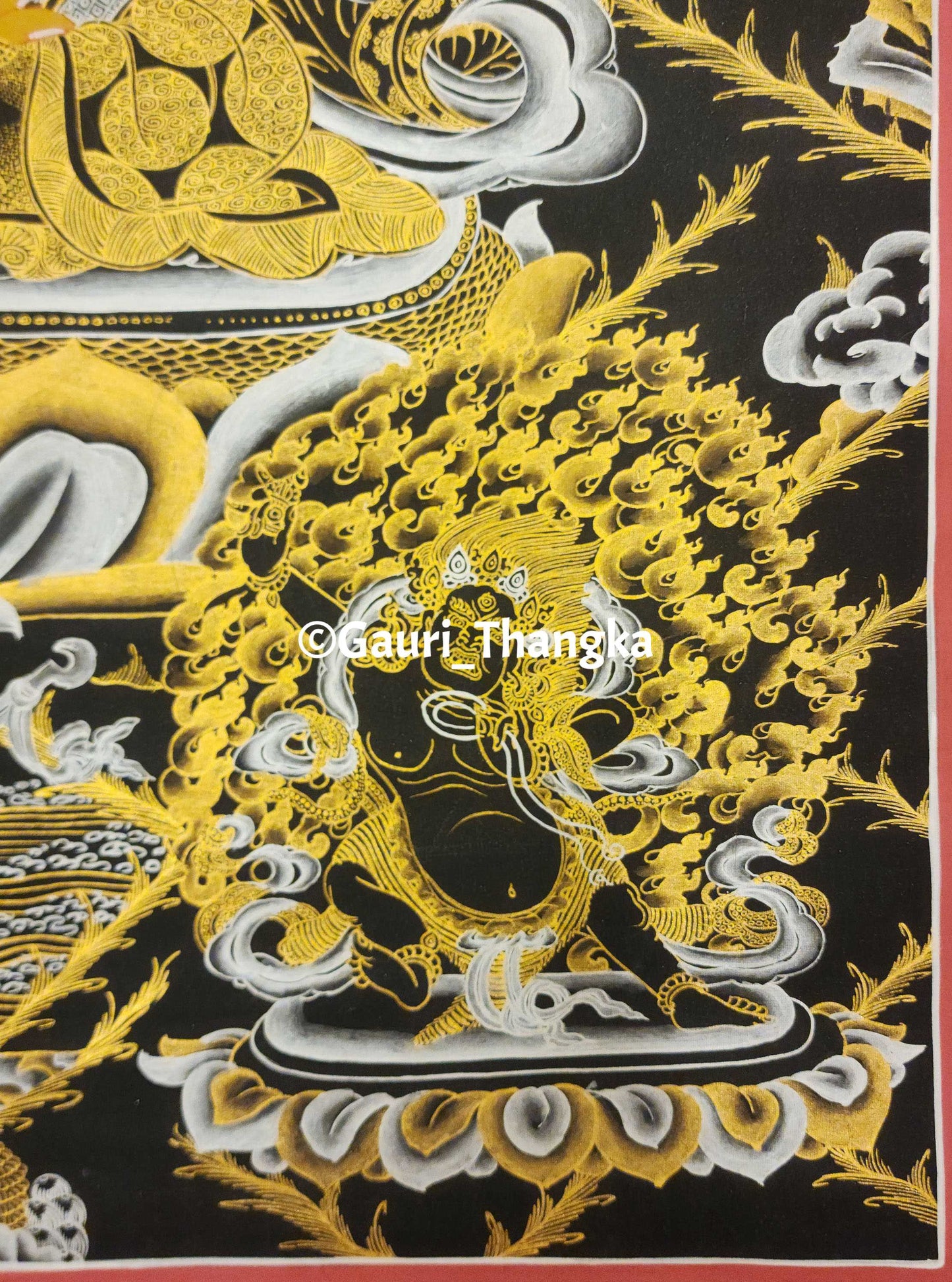 Gold Manjushri Thangka