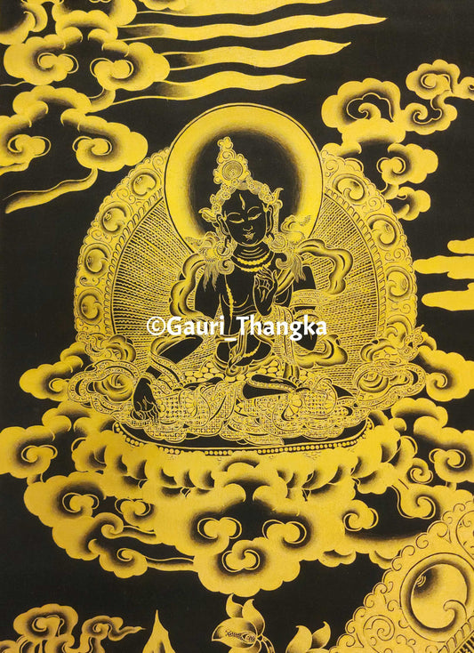 Gold Medicine Buddha Thangka