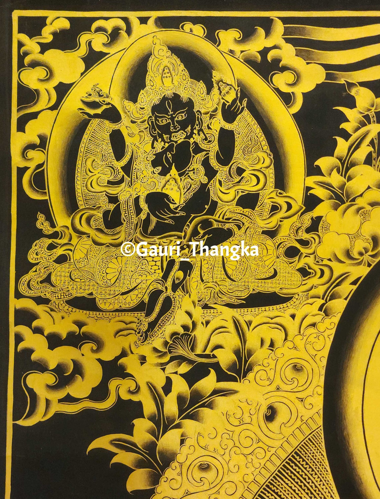 Gold Jambhala Thangka