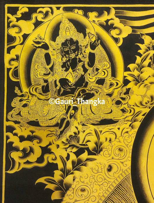 Gold Jambhala Thangka