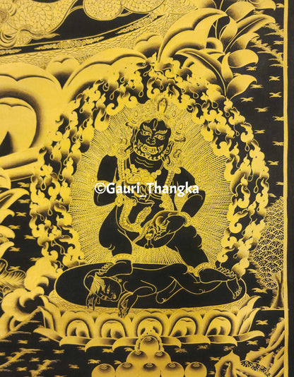 Gold Jambhala Thangka