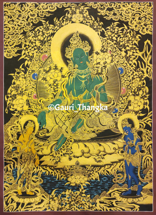 Green Tara Thangka