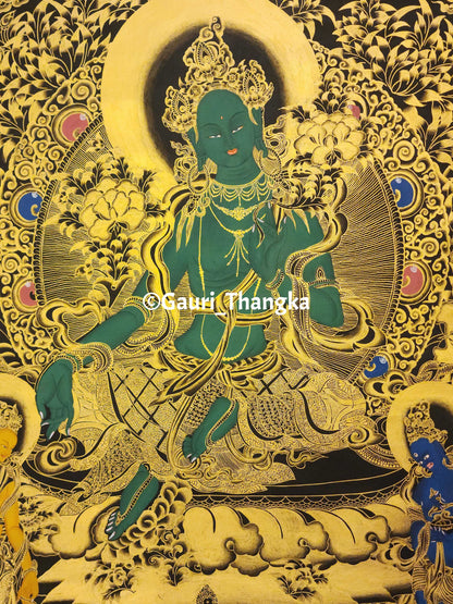 Green Tara Thangka