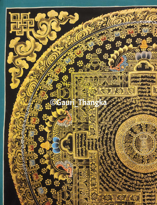 Gold Kalachakra Mandala