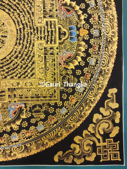 Gold Kalachakra Mandala