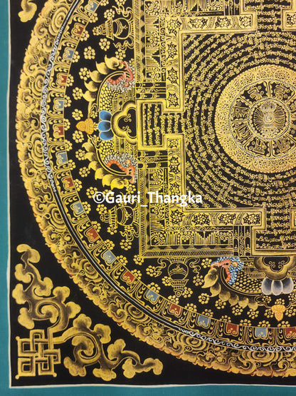Gold Kalachakra Mandala