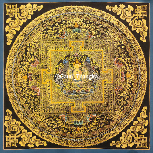 Gold Avalokiteshvara Mandala