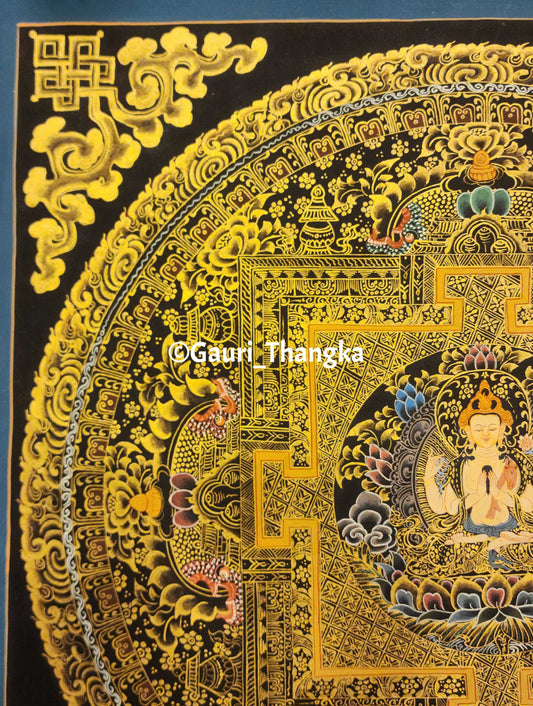 Gold Avalokiteshvara Mandala