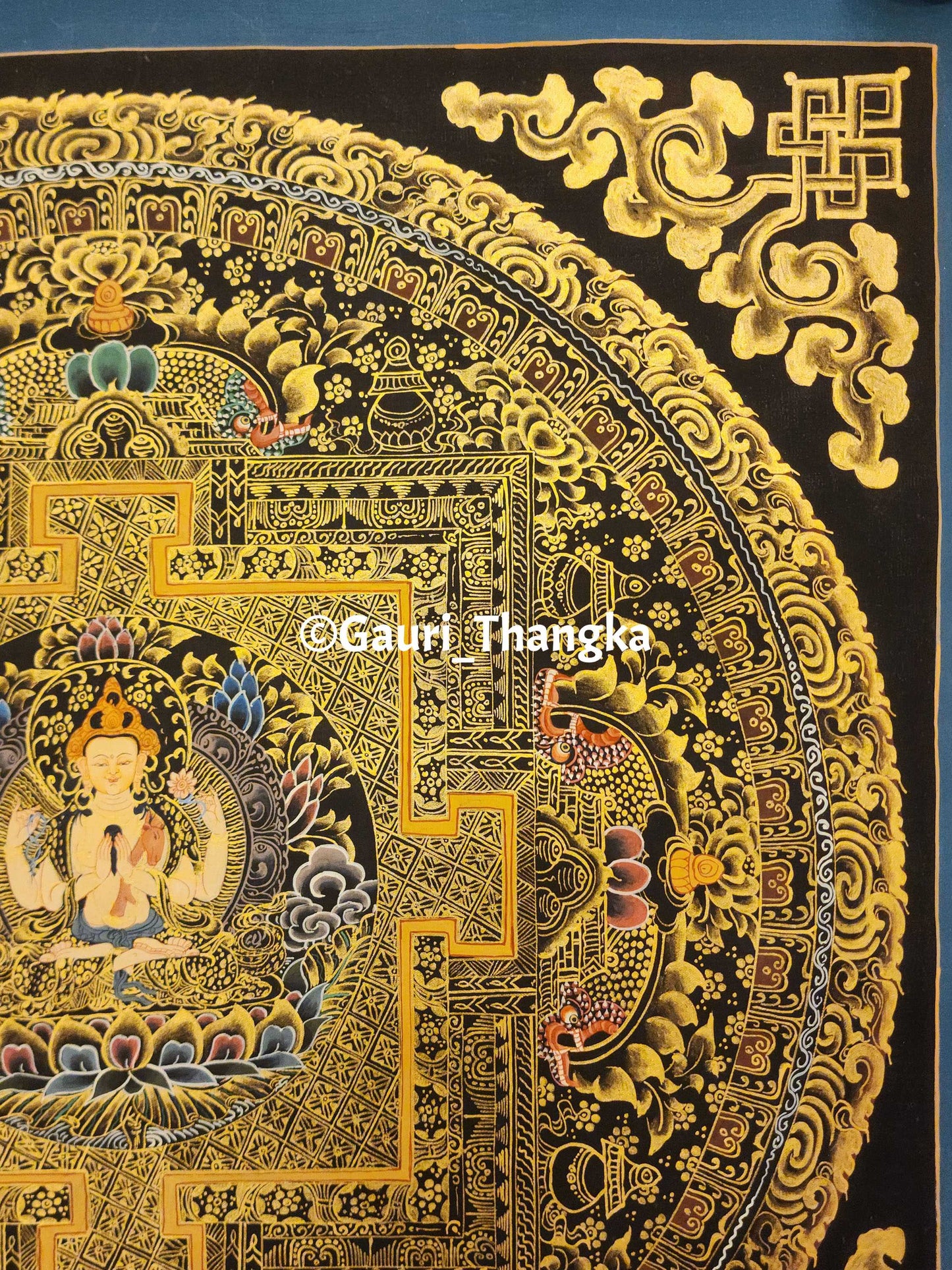 Gold Avalokiteshvara Mandala