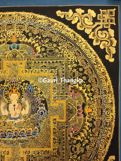 Gold Avalokiteshvara Mandala