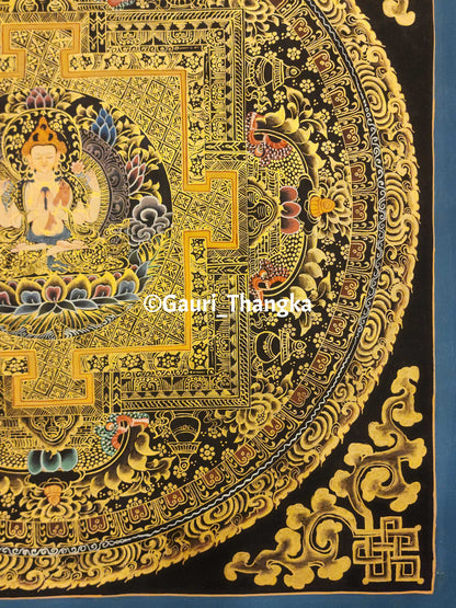 Gold Avalokiteshvara Mandala