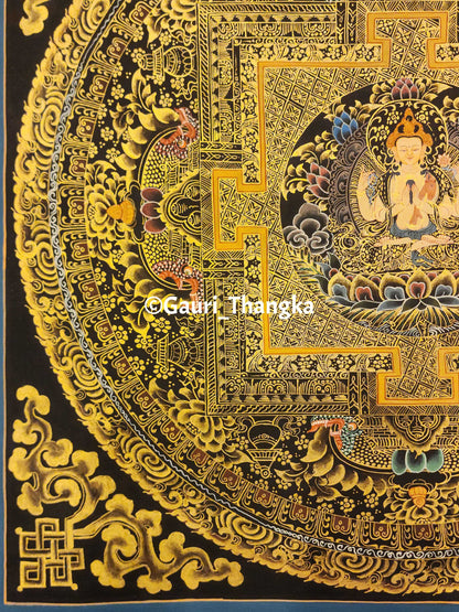 Gold Avalokiteshvara Mandala