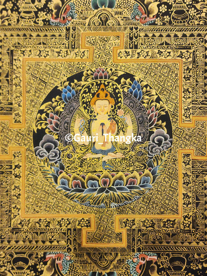 Gold Avalokiteshvara Mandala