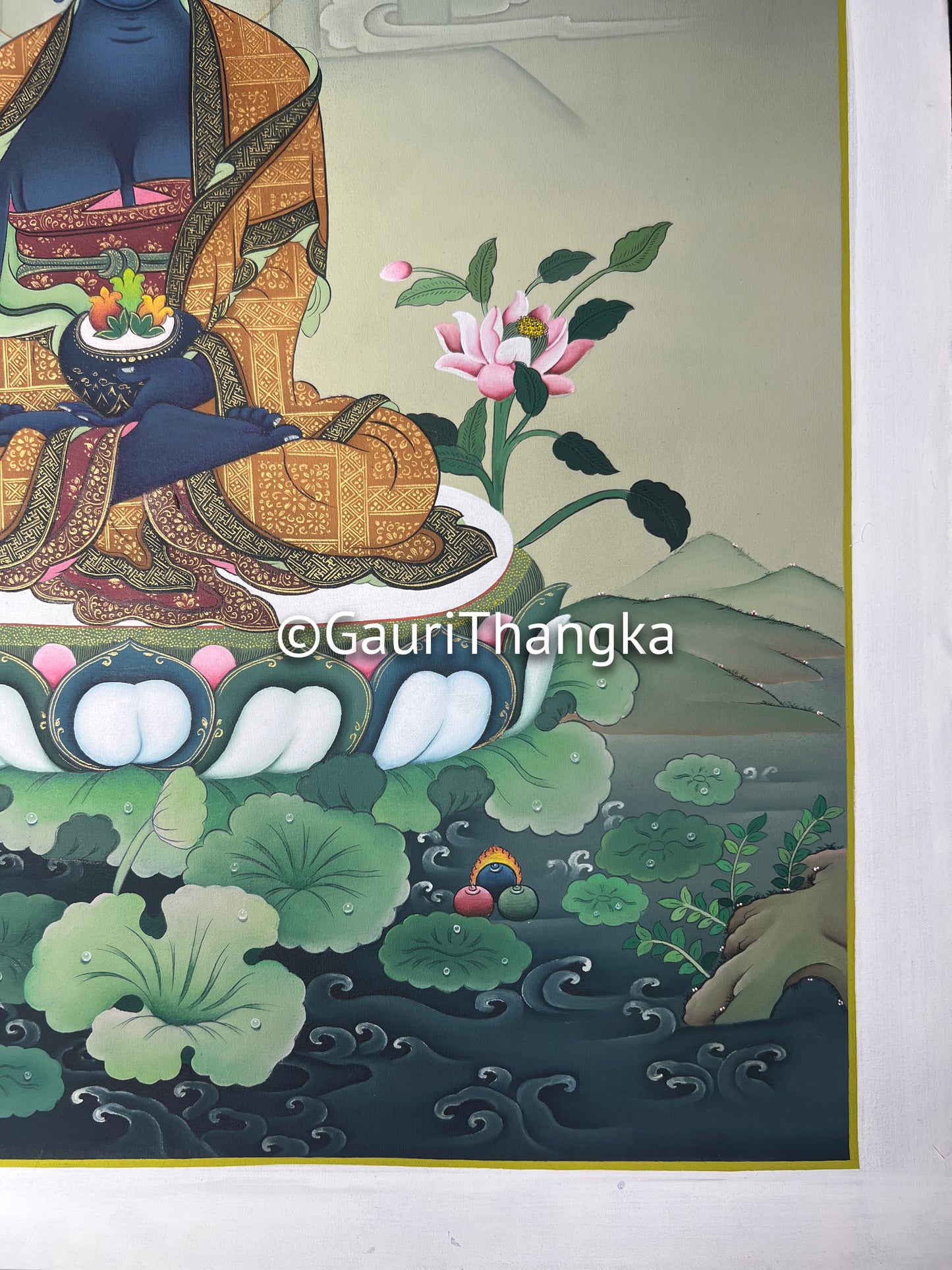 Hand-Painted Medicine Buddha Thangka