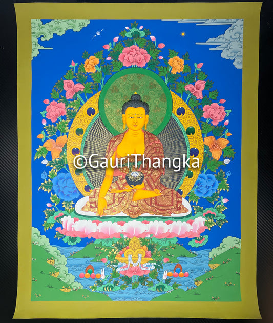 Hand-Painted Shakyamuni Buddha