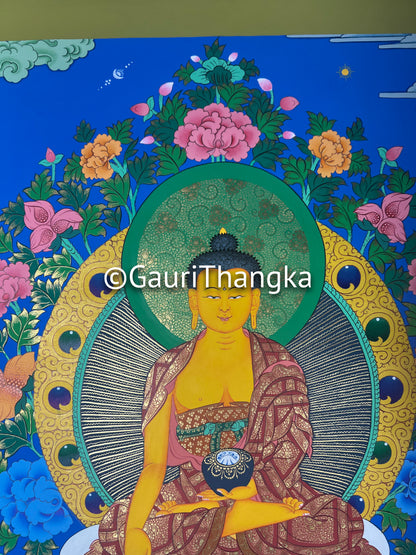 Hand-Painted Shakyamuni Buddha