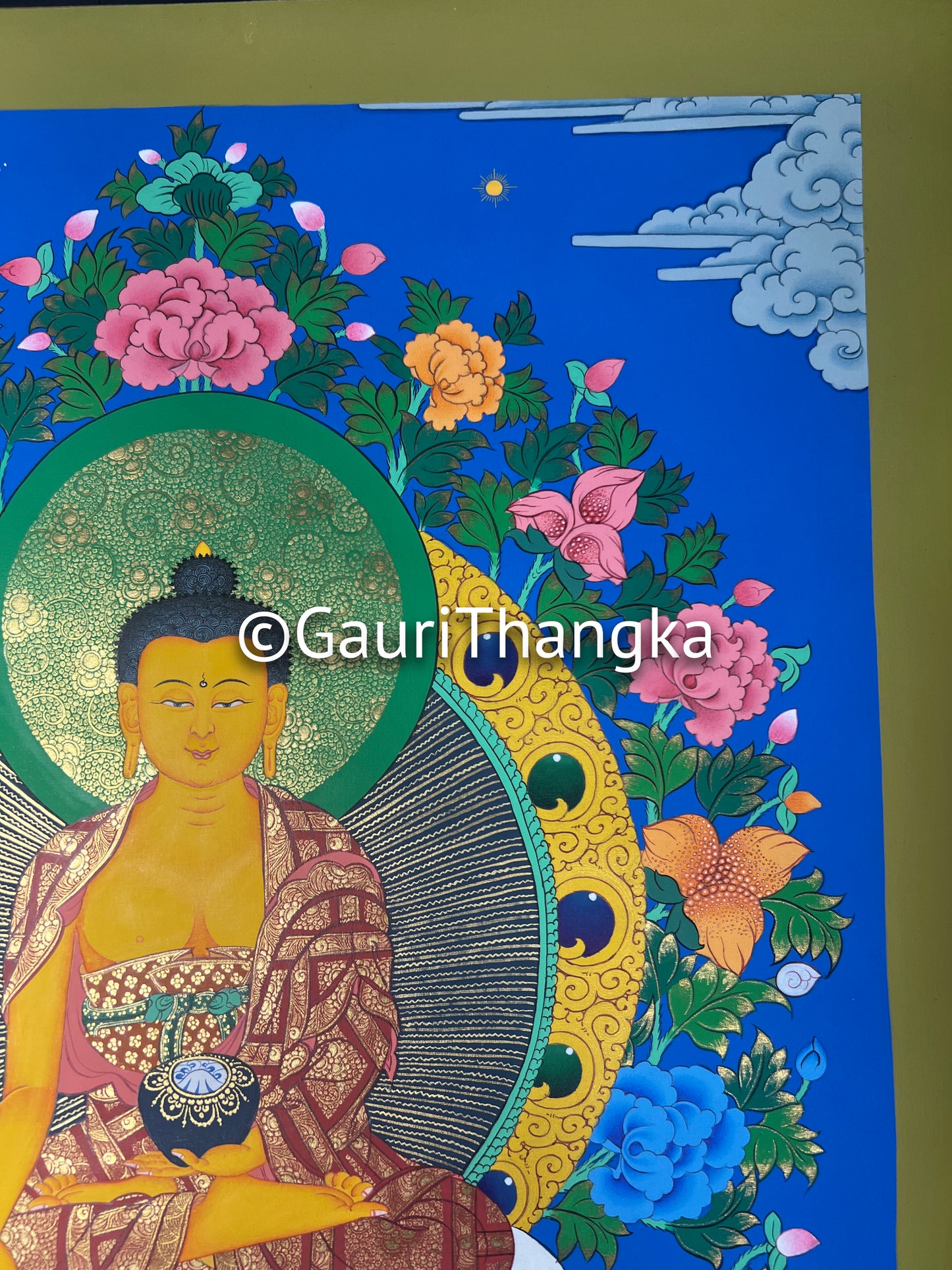 Hand-Painted Shakyamuni Buddha