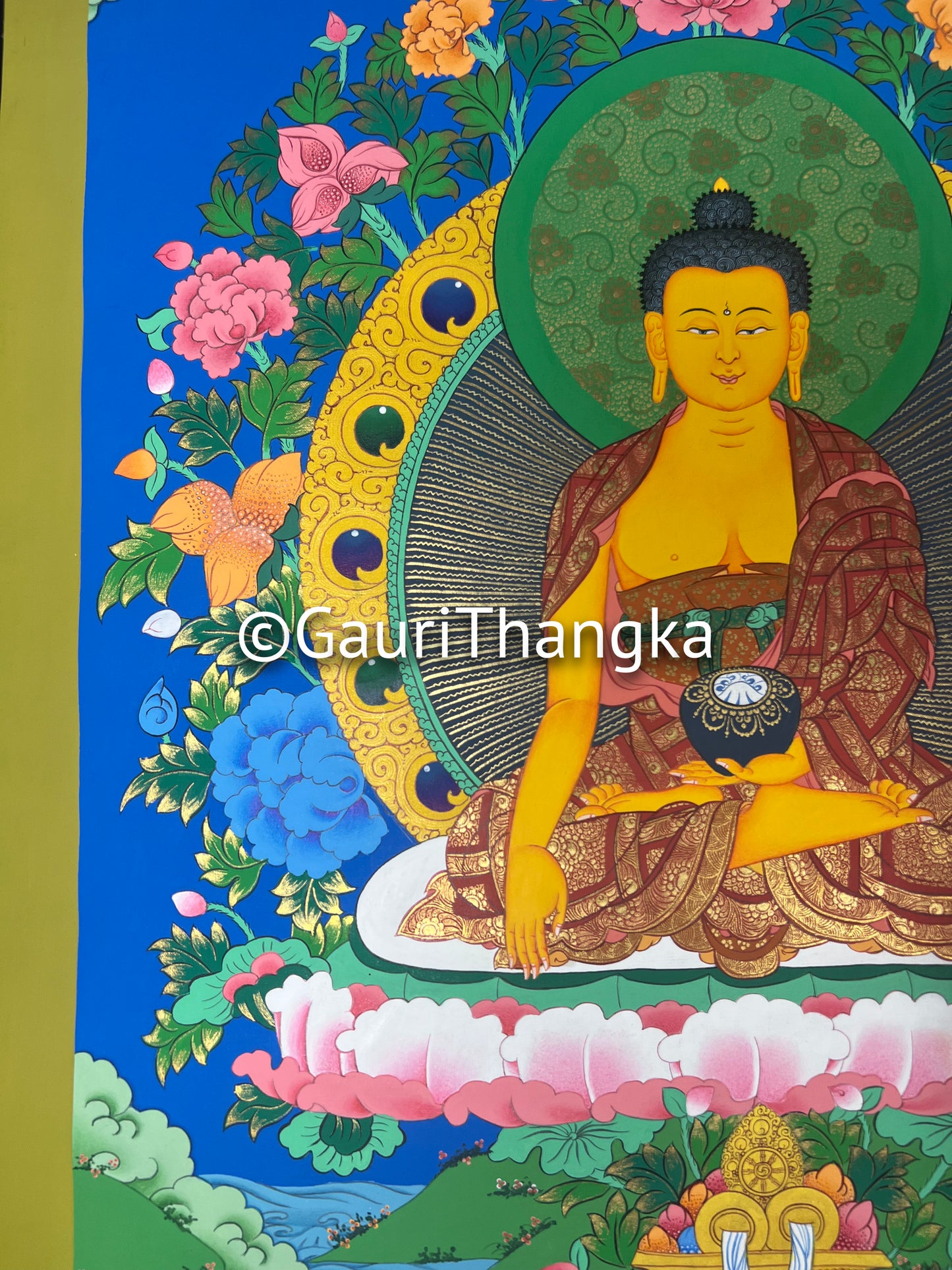 Hand-Painted Shakyamuni Buddha