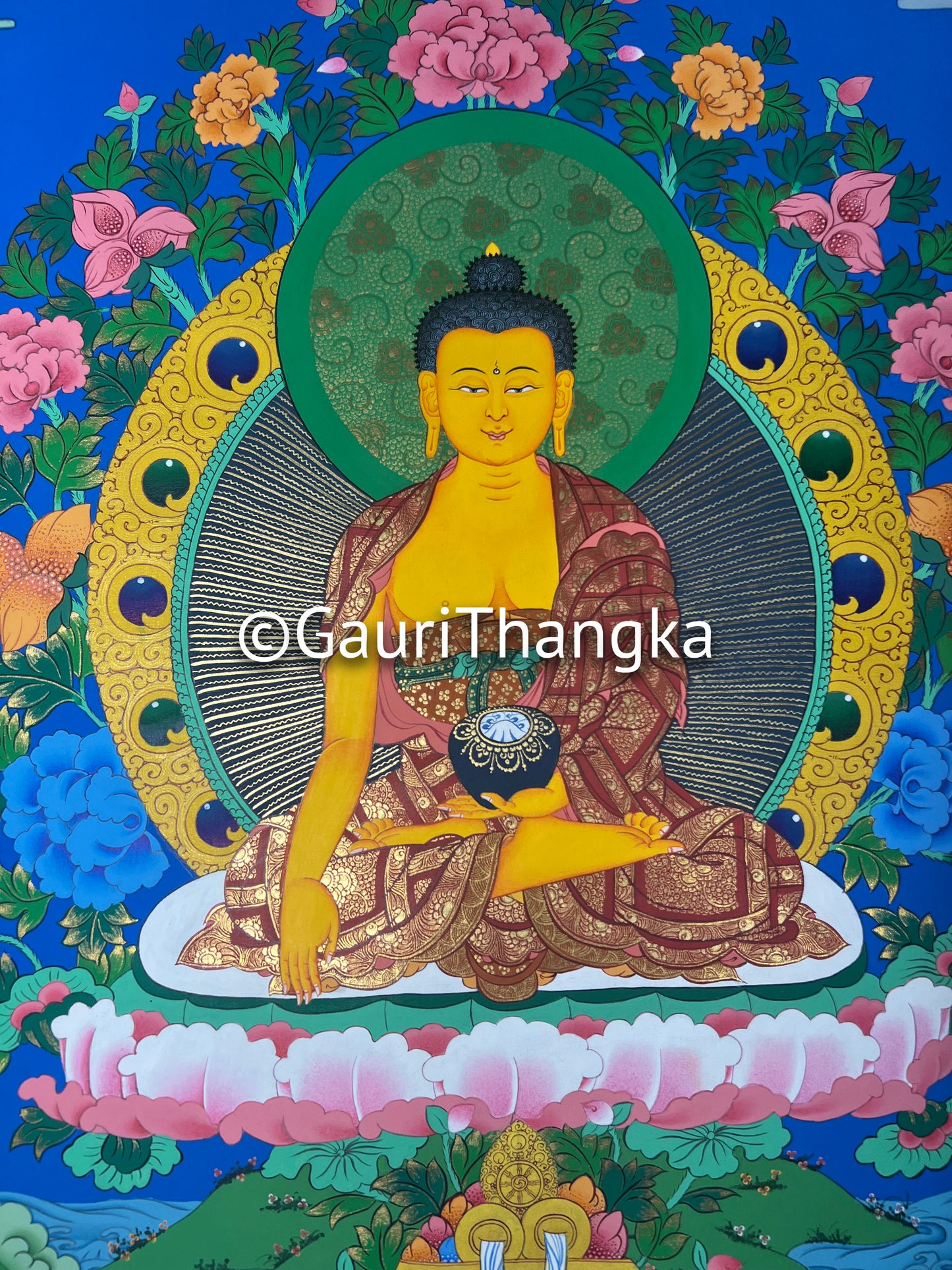 Hand-Painted Shakyamuni Buddha