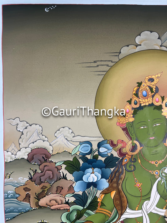 Green Tara Thangka