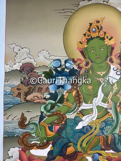Green Tara Thangka