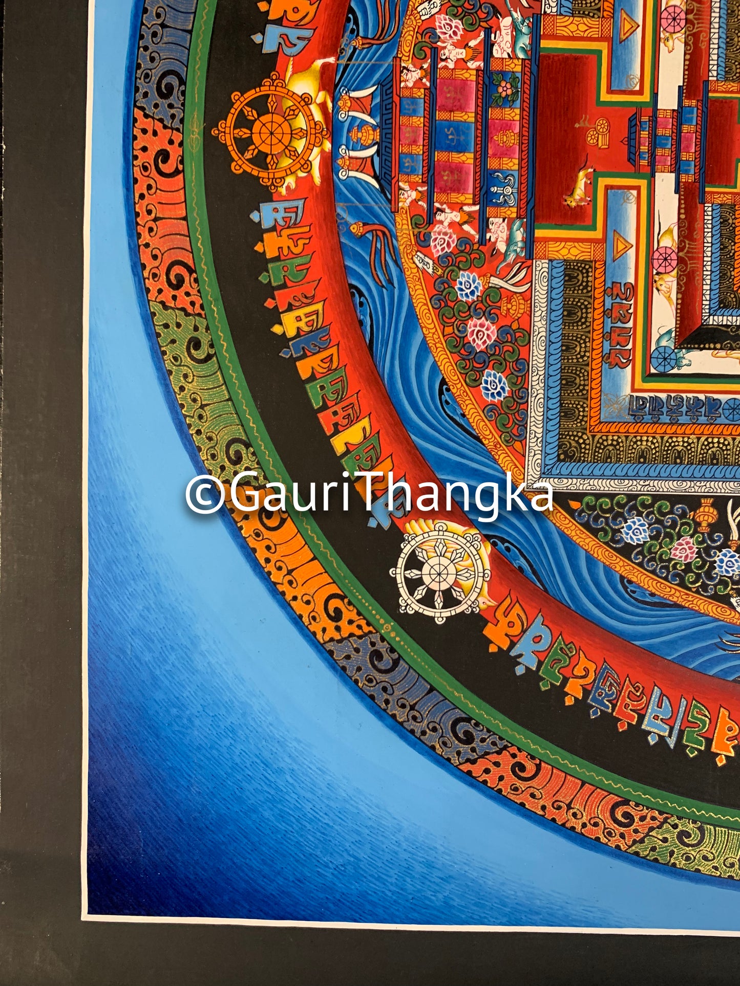 Blue Mandala Thangka