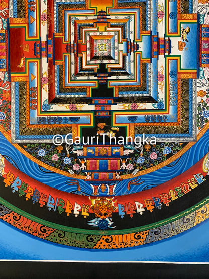 Blue Mandala Thangka