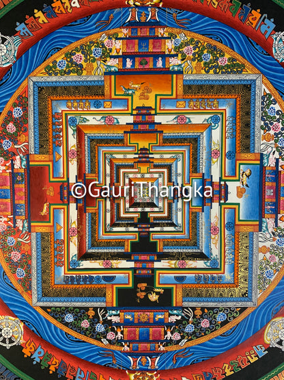 Blue Mandala Thangka