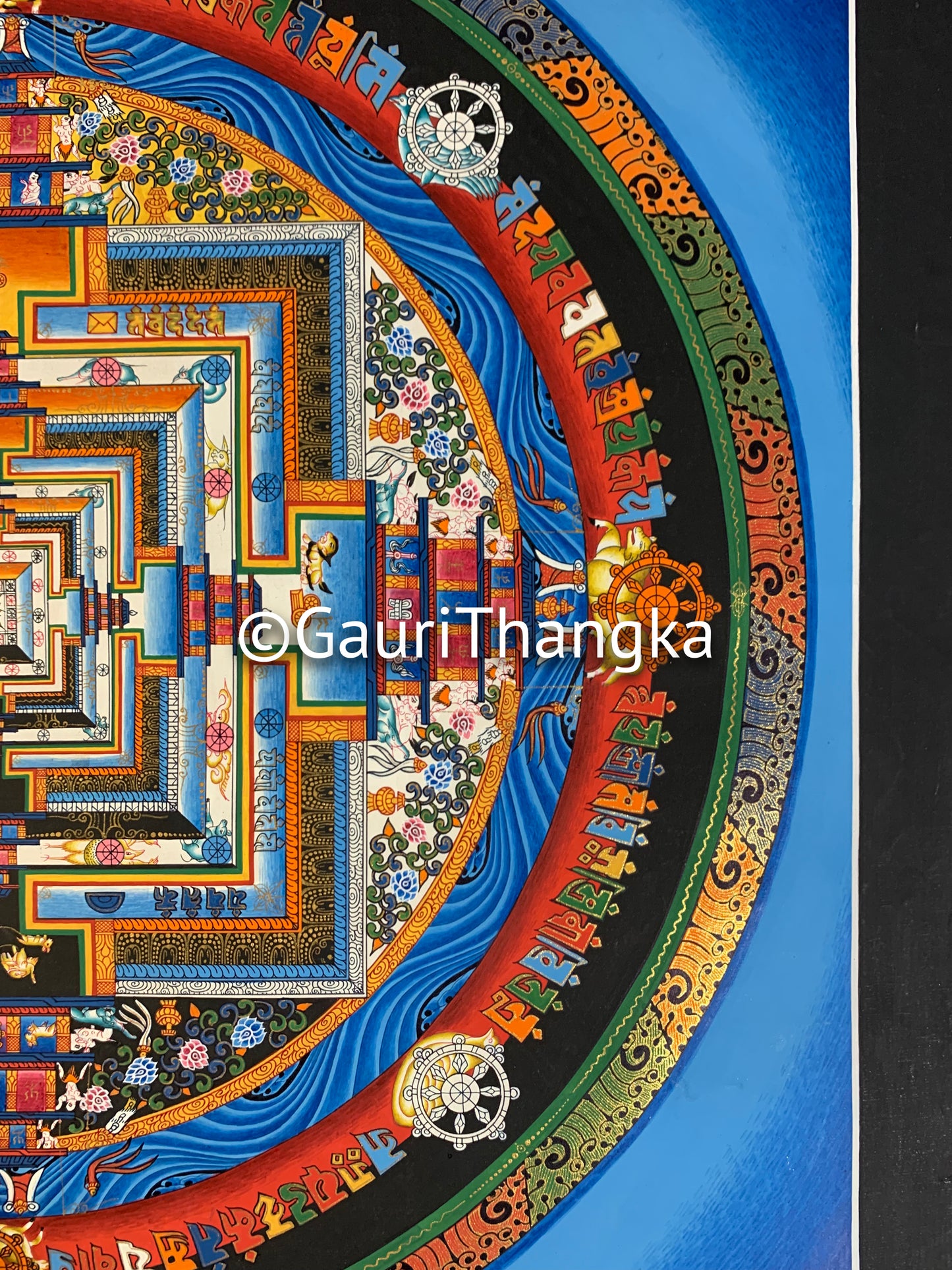 Blue Mandala Thangka