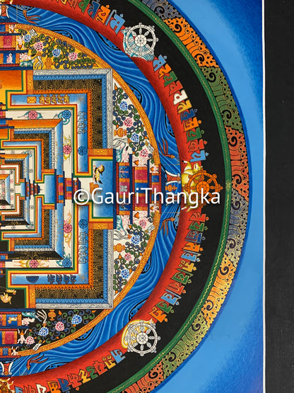 Blue Mandala Thangka