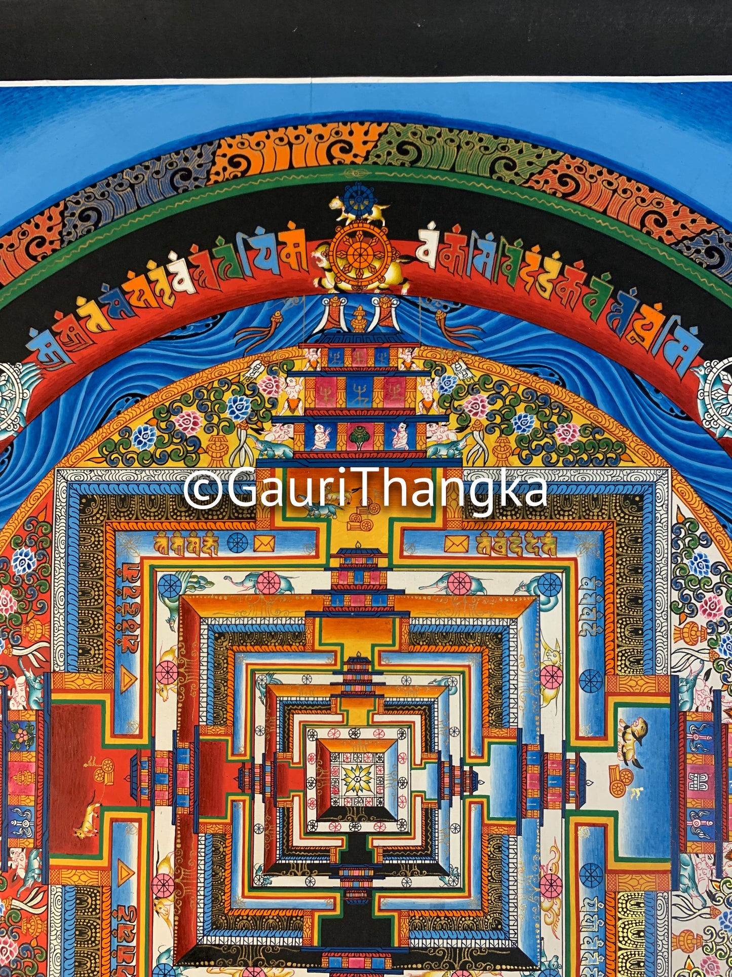 Blue Mandala Thangka