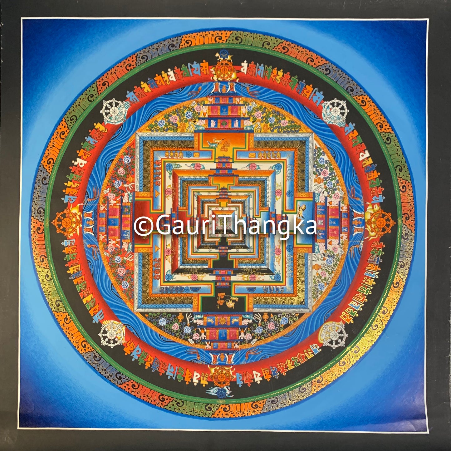 Blue Mandala Thangka
